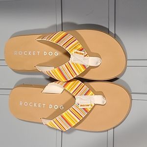 Rocket Dog Striped Flip Flop